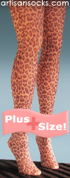 Leopard Print Plus Size Fashion Tights